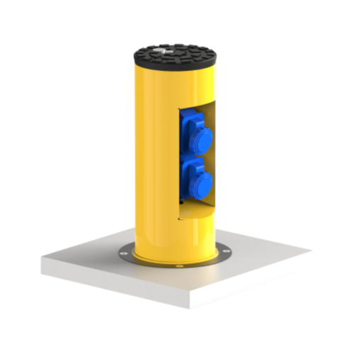 SŁUPEK PÓŁAUTOMATYCZNY Z GNIAZDAMI ELEKTRYCZNYMI – GASPO 254 — zdjęcie 3