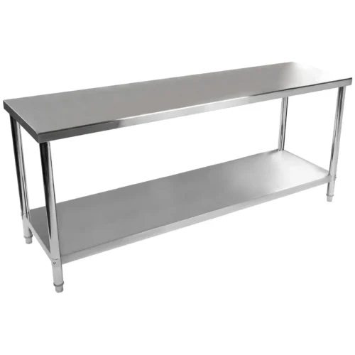STÓŁ ROBOCZY ZE STALI NIERDZEWNEJ 2000×600 (z płytą HDF) — zdjęcie 7