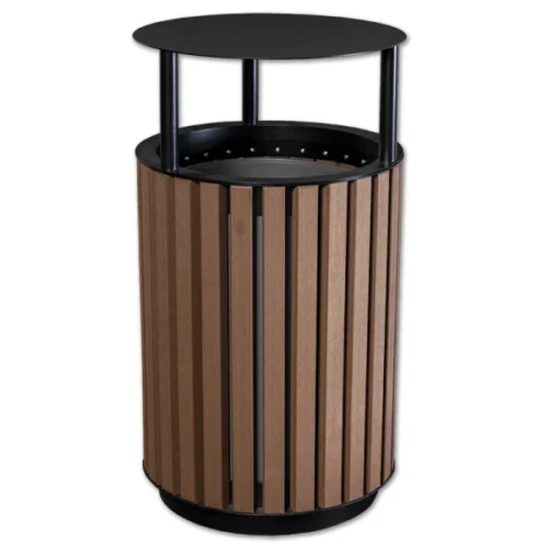 KOSZ MIEJSKI DREWNIANY 65L — zdjęcie 5