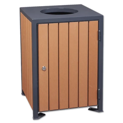 KOSZ PARKOWY DREWNIANY 110L — zdjęcie 7