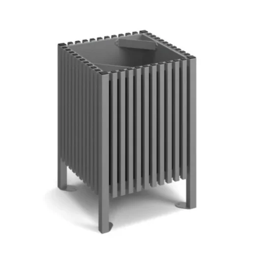 KOSZ ULICZNY 60 L – 2 POPIELNICZKI W ROGACH — zdjęcie 2