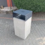 KOSZ BETONOWY Z DASZKIEM OCYNKOWANYM 70L — zdjęcie 5