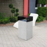 KOSZ BETONOWY Z DASZKIEM OCYNKOWANYM 70L — zdjęcie 4