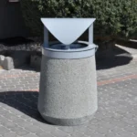 KOSZ BETONOWY Z DASZKIEM 70L – 1100