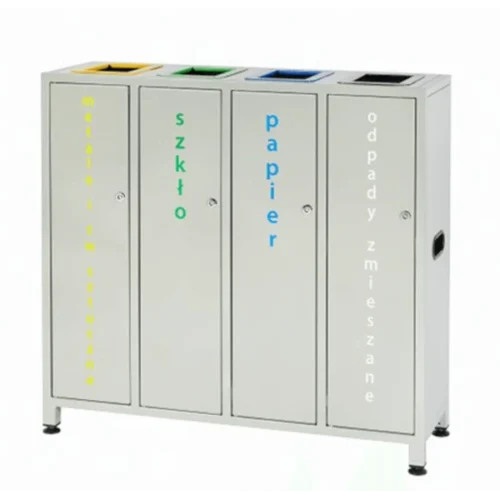 KOSZ DO SEGREGACJI 4 x 50L – BIAŁY — zdjęcie 4