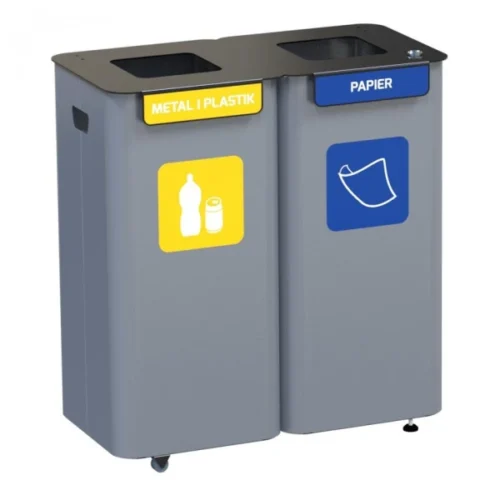 POJEMNIK DO SEGREGACJI ODPADÓW 2 x 70L — zdjęcie 2