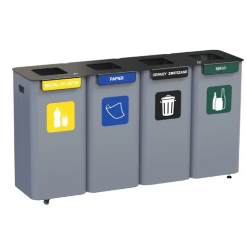 POJEMNIK DO SEGREGACJI ODPADÓW 4 x 70L — zdjęcie 3