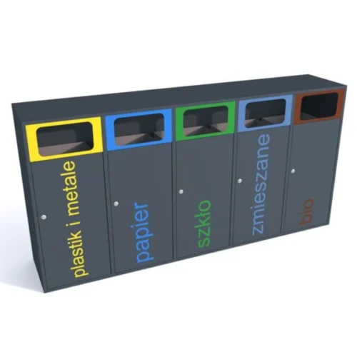 POJEMNIK DO SEGREGACJI ODPADÓW 5 x 120L
