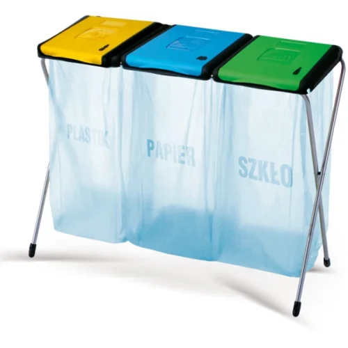 STOJAK DO SEGREGACJI ŚMIECI 3 x 120L — zdjęcie 4