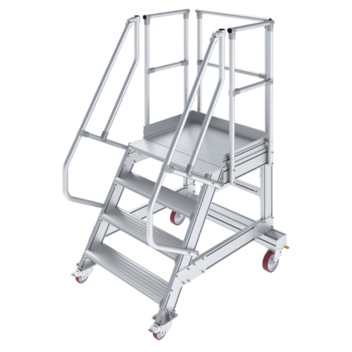 SCHODY JEZDNE Z PODESTEM 600 MM, 60°- STABILO — zdjęcie 7