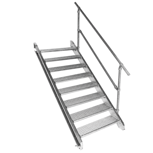SCHODY MODUŁOWE OCYNKOWANE - 8 STOPNI
