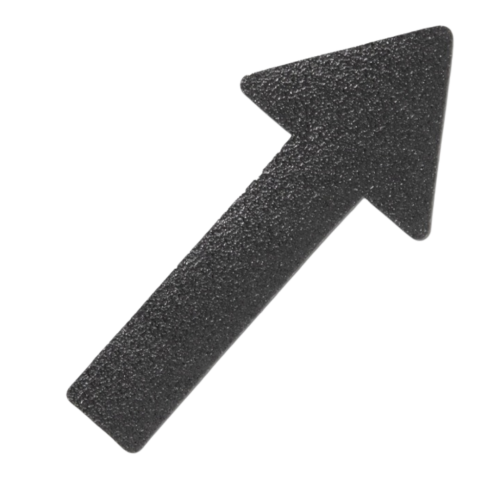 TAŚMA ANTYPOŚLIZGOWA STRZAŁKA 280 x 130 MM CZARNA – GRUBOZIARNISTA ELASTYCZNA