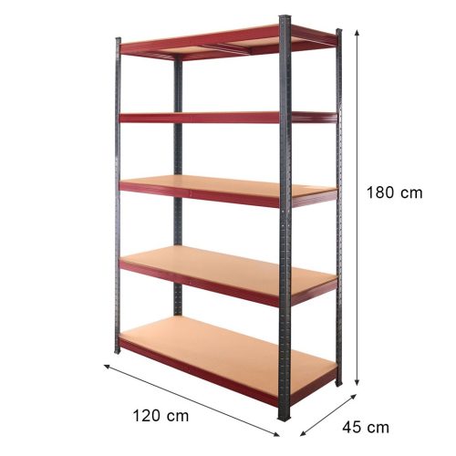 REGAŁ MAGAZYNOWY 5-PÓŁKOWY 180x120-180x45